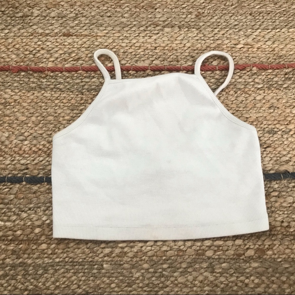⭐️(price drop)Forever 21 white ribbed tank